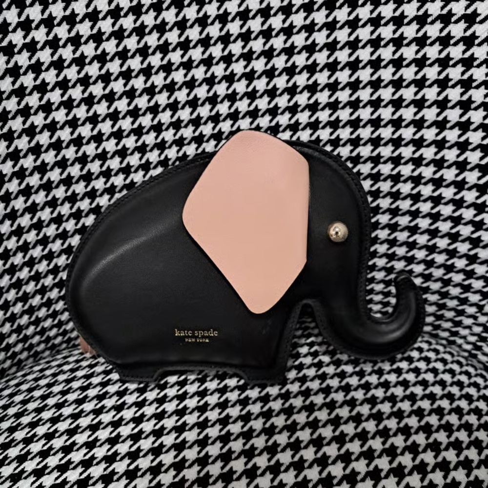 Kate Spade Black and Pink Elephant Bag - Picture 1 of 5